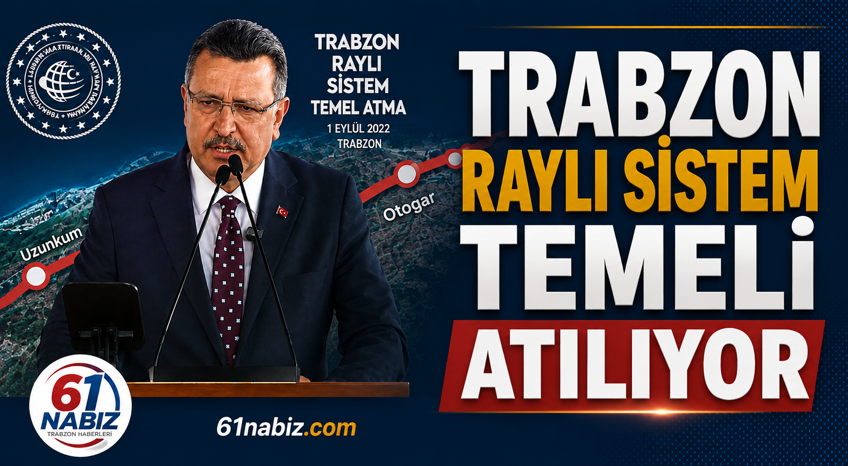 Trabzon Raylı Sistem İçin Tarihi Gün: Temel Atma Töreninde Ahmet Metin Genç’ten Önemli Mesajlar