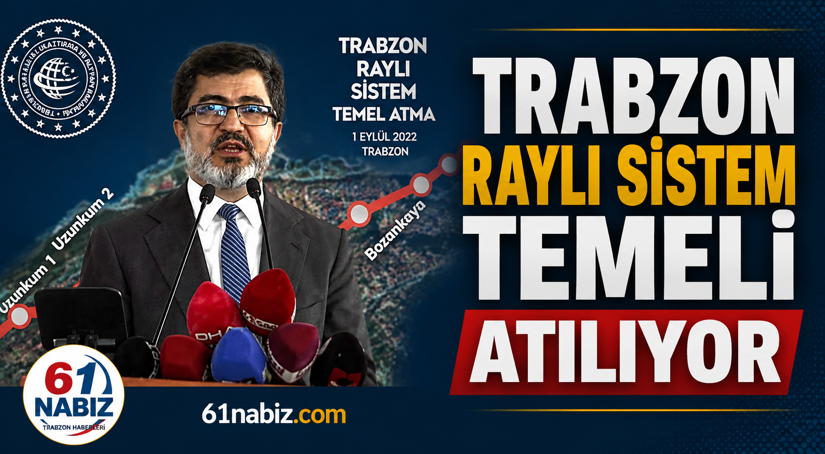 Trabzon Raylı Sistem Projesinde Temel Atıldı: “Trabzon’a Özel Bir Proje Olmalıydı”