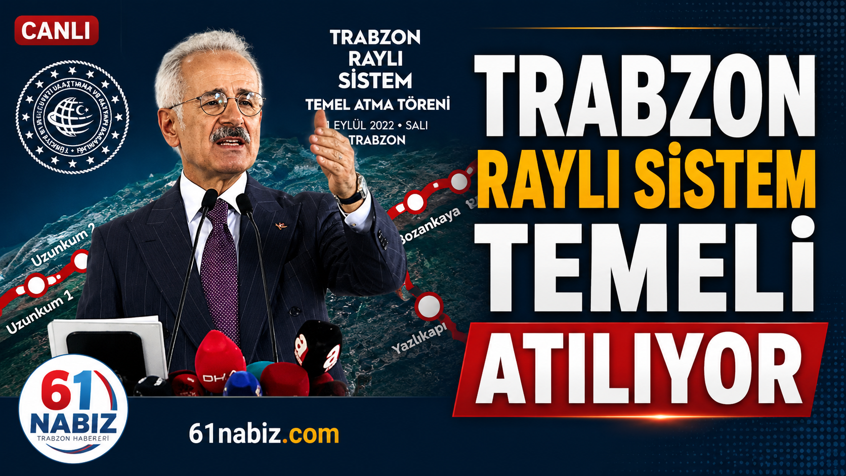 Bakan Uraloğlu: Trabzon Raylı Sistem Projesinde İlk Kazmayı Vuruyoruz