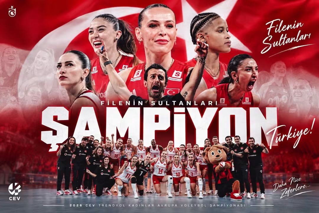 Şampiyon Türkiye! Filenin Sultanları Avrupa’nın Zirvesinde 🇹🇷🏆
