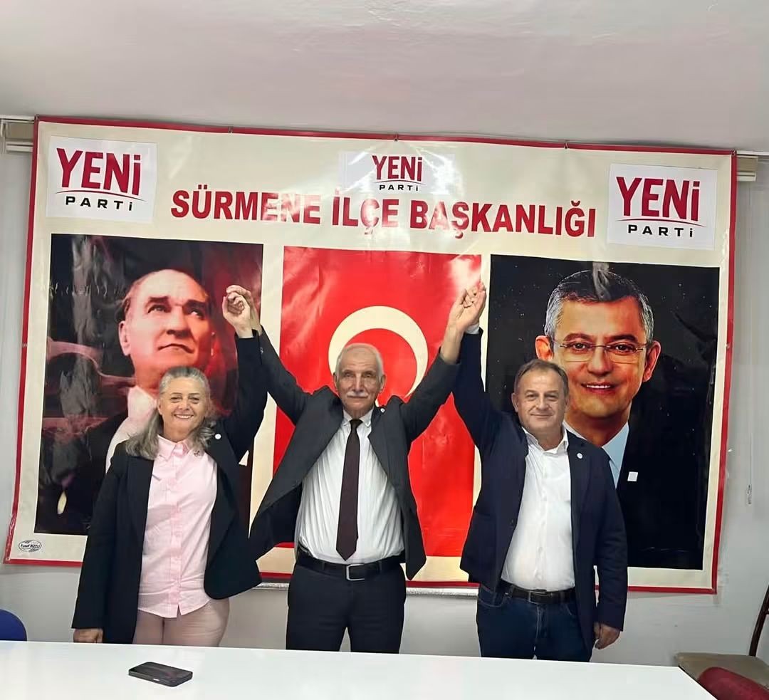 YENİ Parti Sürmene’de 1. Olağan Kongre Gerçekleştirildi: Turgut Durgun İlçe Başkanı Seçildi