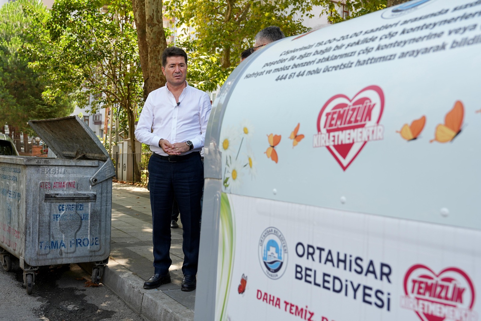 ORTAHİSAR’DA ÇÖP KONTEYNERLERİ, MODERN SİSTEM İLE YENİLENİYOR