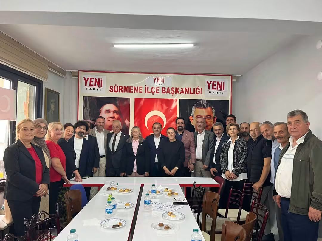 YENİ Parti Sürmene’de 1. Olağan Kongre Gerçekleştirildi: Turgut Durgun İlçe Başkanı Seçildi