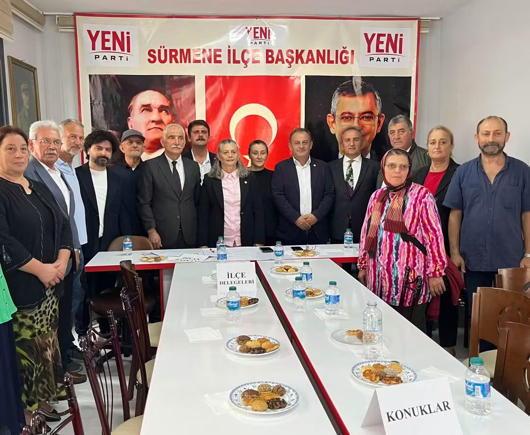 YENİ Parti Sürmene’de 1. Olağan Kongre Gerçekleştirildi: Turgut Durgun İlçe Başkanı Seçildi
